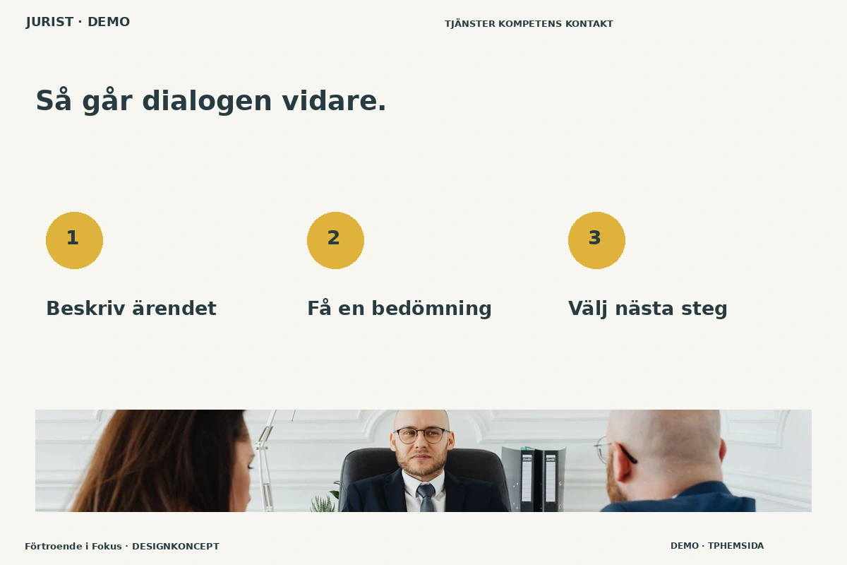 Förtroende i Fokus – Så fungerar dialogen för jurist