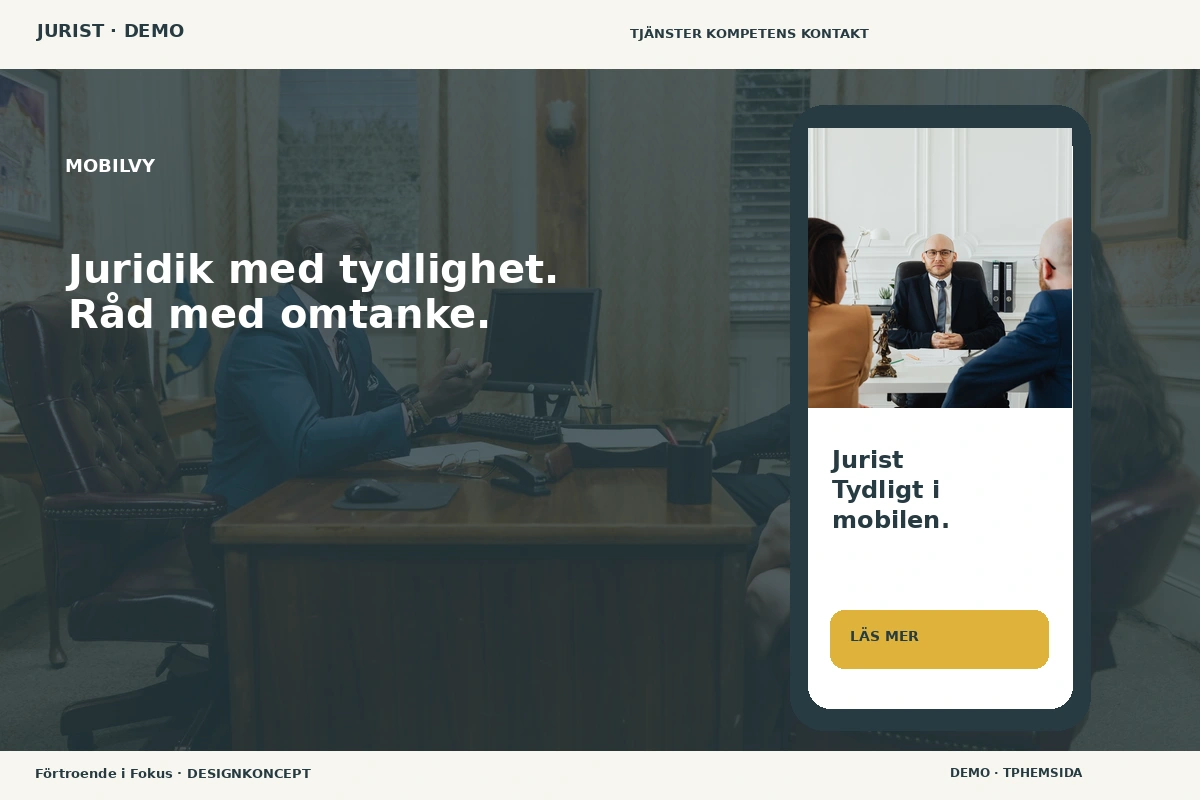 Förtroende i Fokus – Mobilvy för jurist