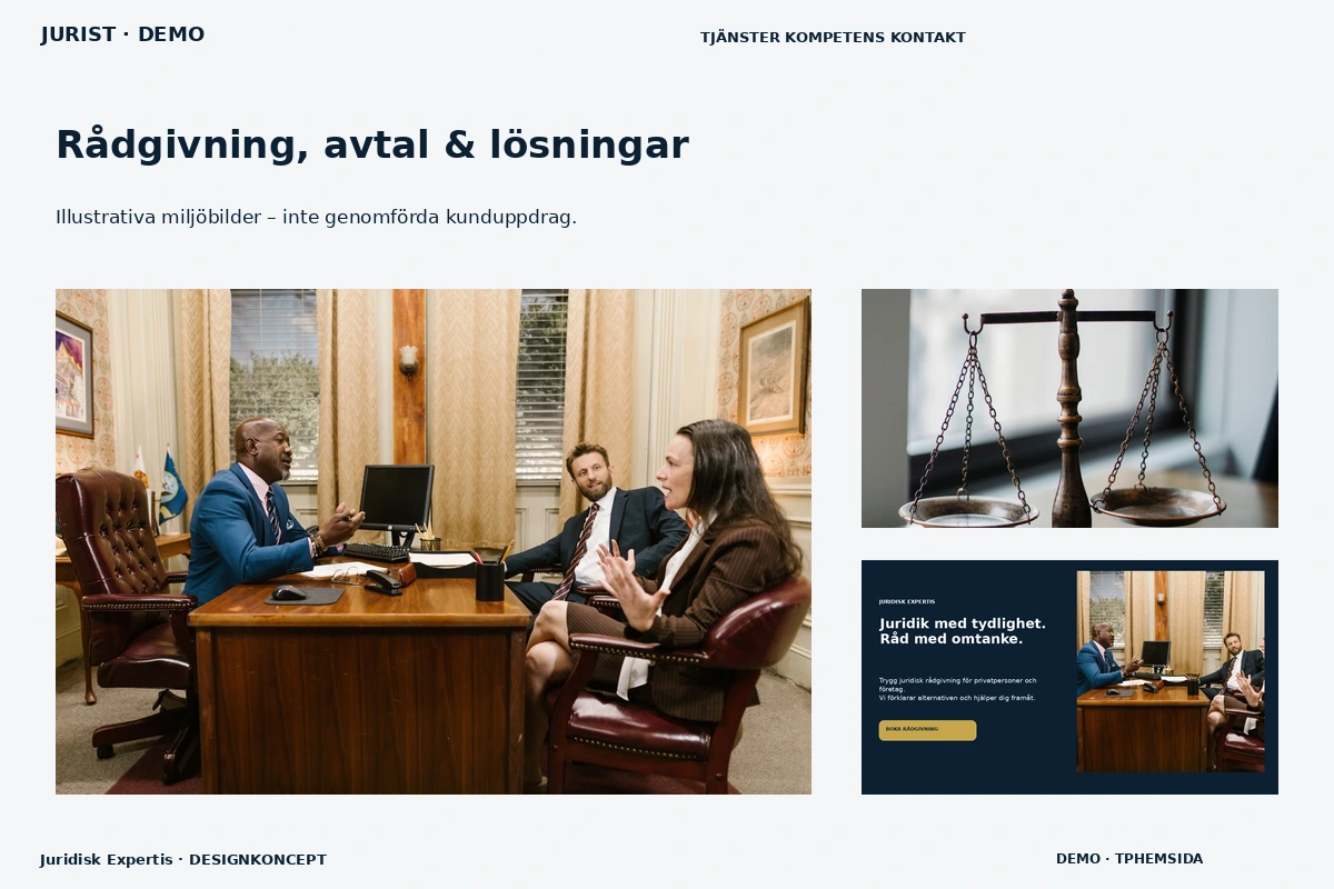 Juridisk Expertis – Rådgivning, avtal & lösningar för jurist