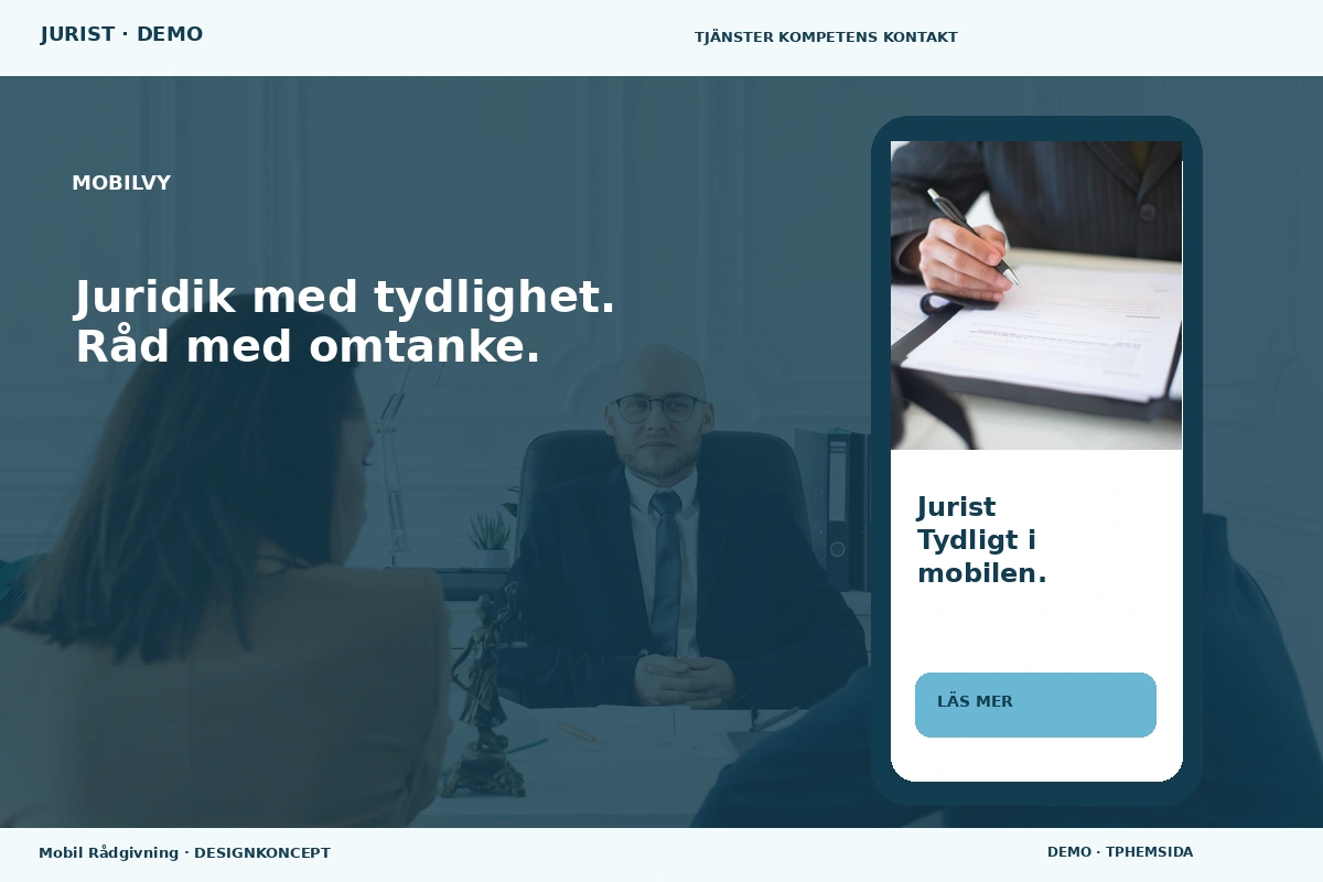 Mobil Rådgivning – Mobilvy för jurist