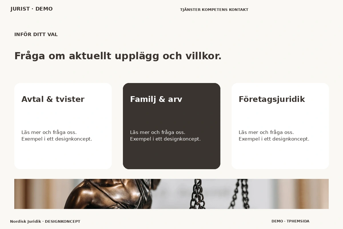 Nordisk Juridik – Alternativ & villkor för jurist