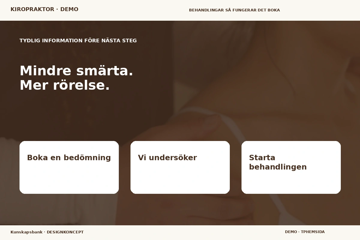 Kunskapsbank – Inför ditt val för kiropraktor
