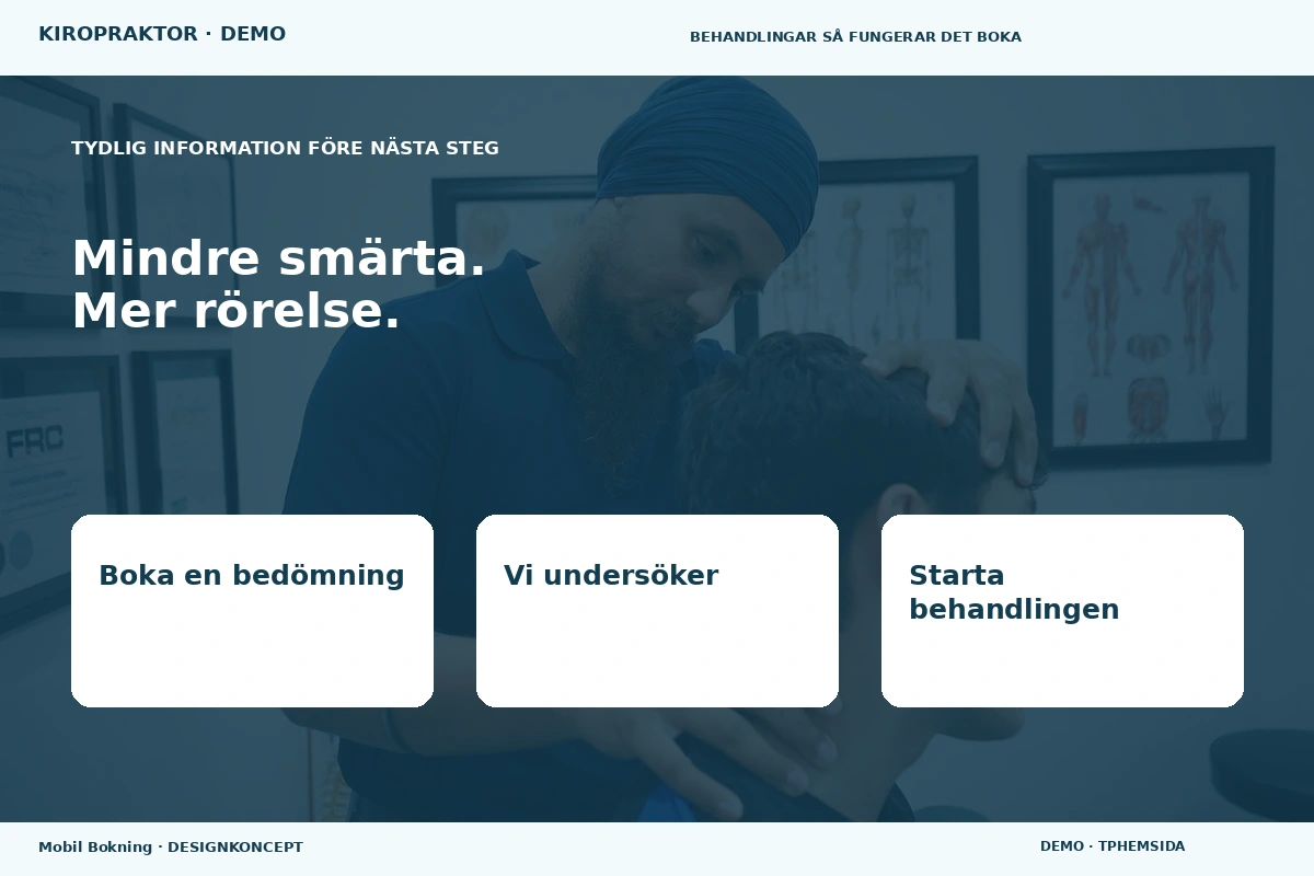 Mobil Bokning – Inför ditt val för kiropraktor