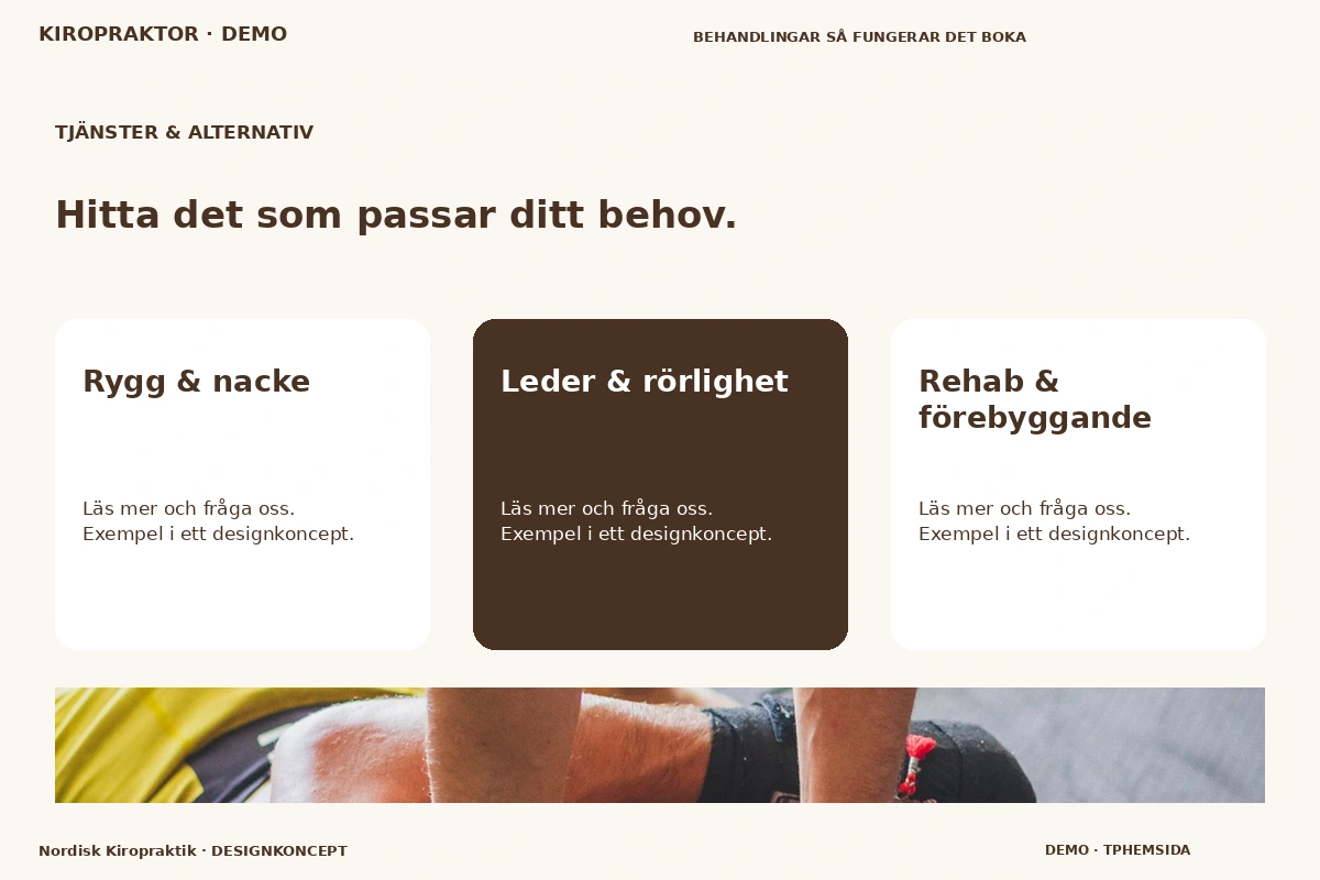 Nordisk Kiropraktik – Tjänster & alternativ för kiropraktor