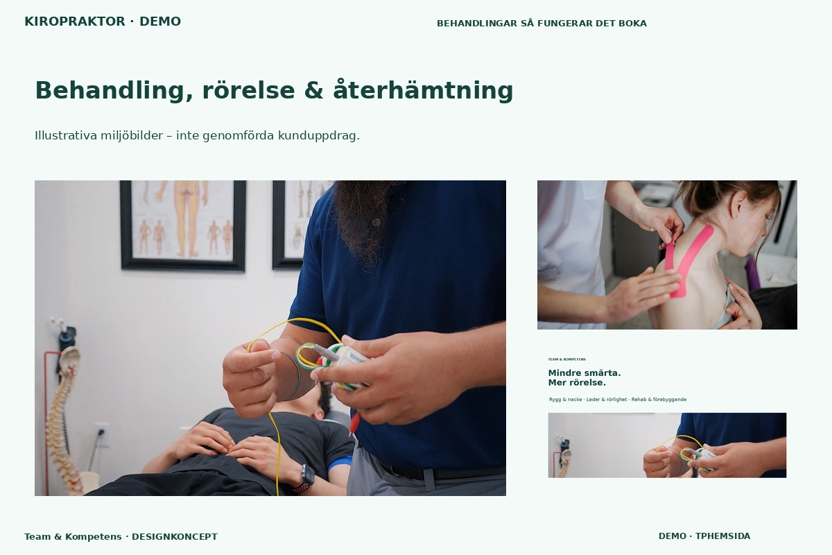 Team & Kompetens – Behandling, rörelse & återhämtning för kiropraktor