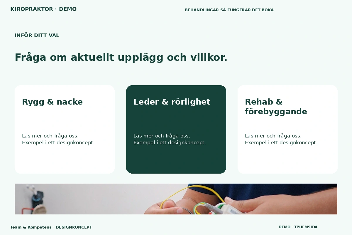 Team & Kompetens – Alternativ & villkor för kiropraktor