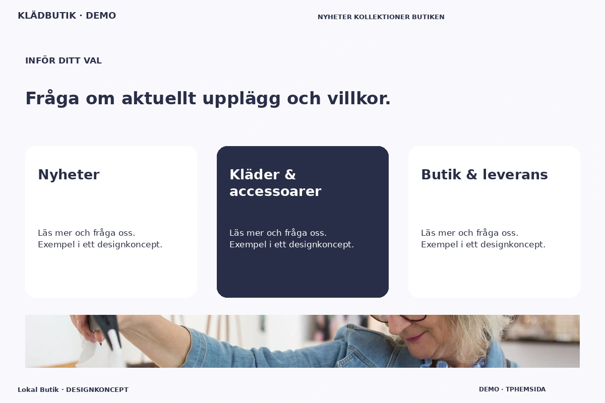 Lokal Butik – Alternativ & villkor för klädbutik