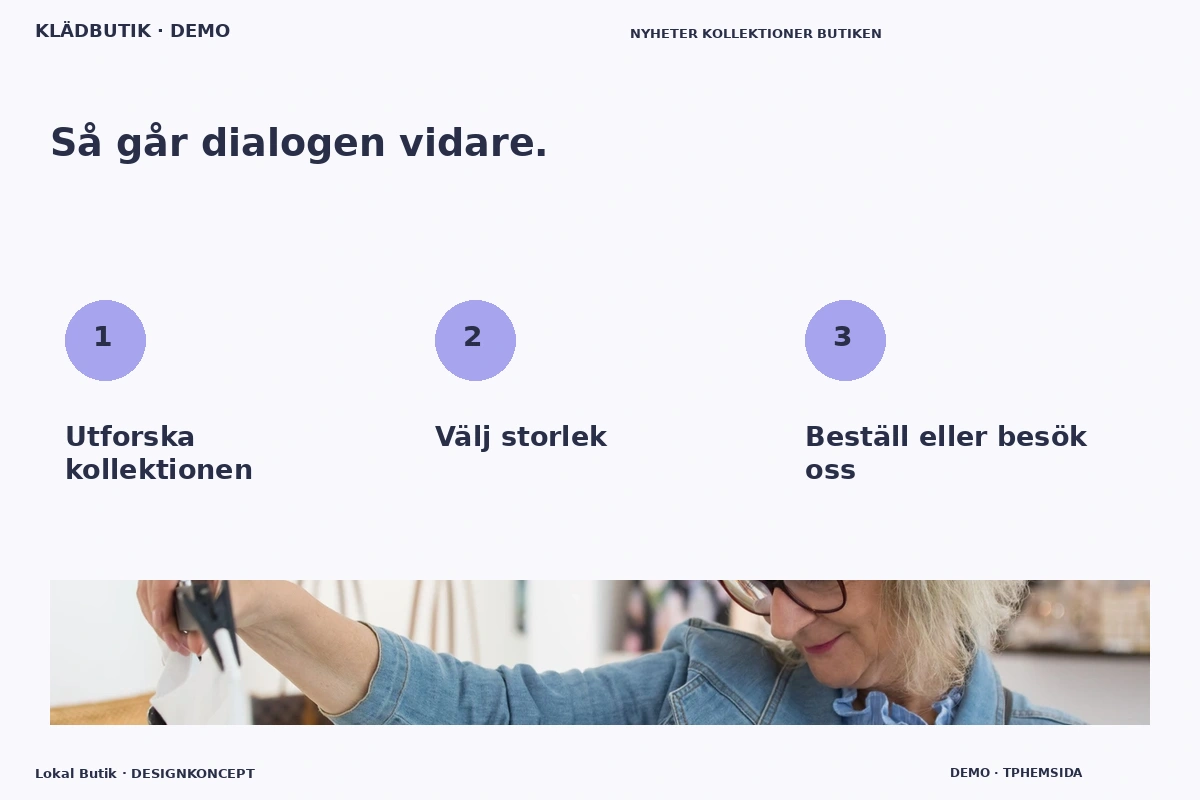 Lokal Butik – Så fungerar dialogen för klädbutik