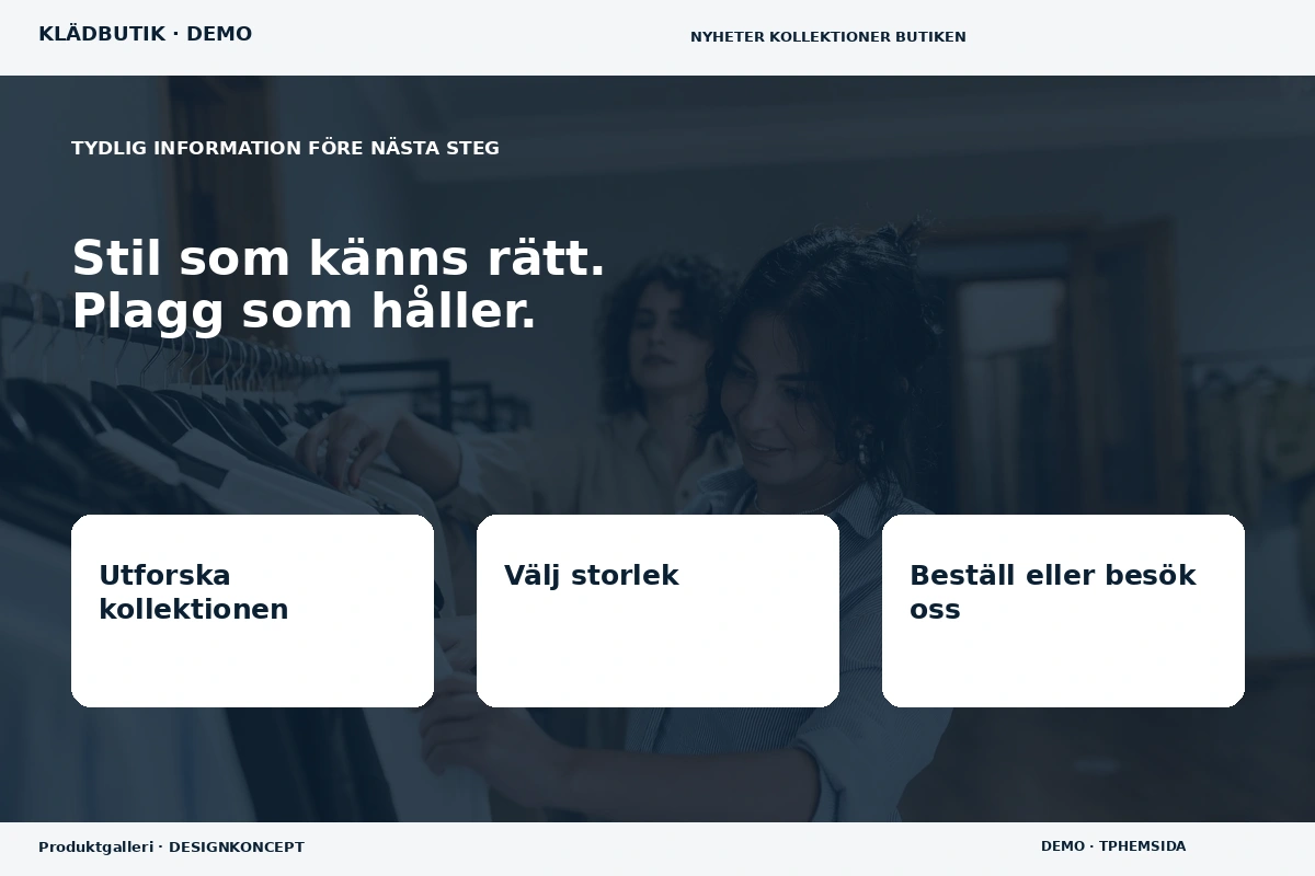 Produktgalleri – Inför ditt val för klädbutik
