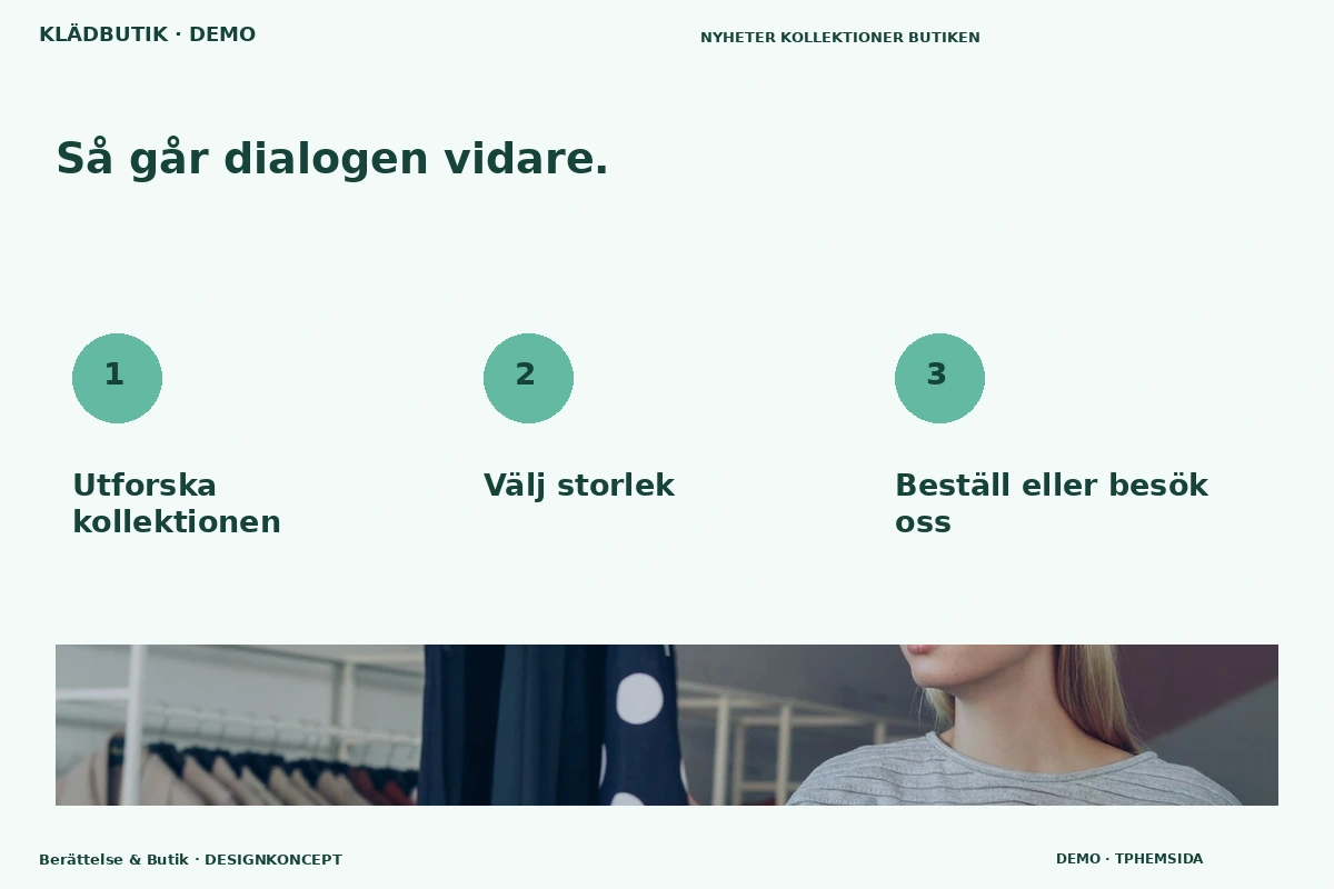 Berättelse & Butik – Så fungerar dialogen för klädbutik