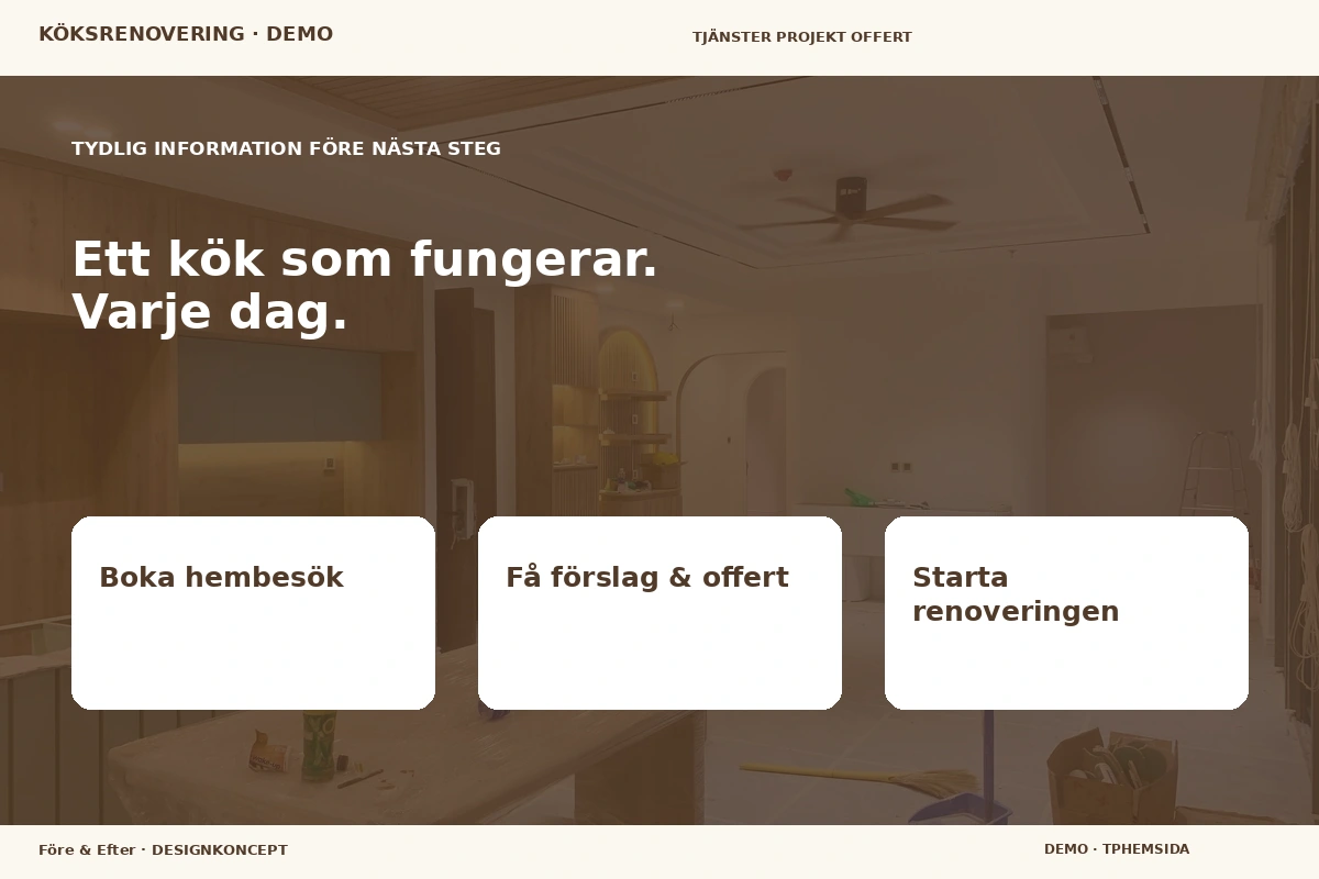 Före & Efter – Inför ditt val för köksrenovering