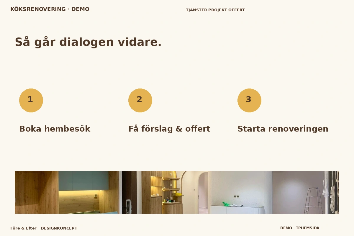 Före & Efter – Så fungerar dialogen för köksrenovering