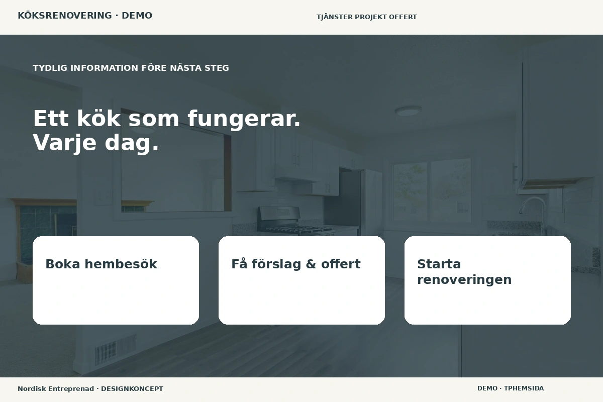Nordisk Entreprenad – Inför ditt val för köksrenovering