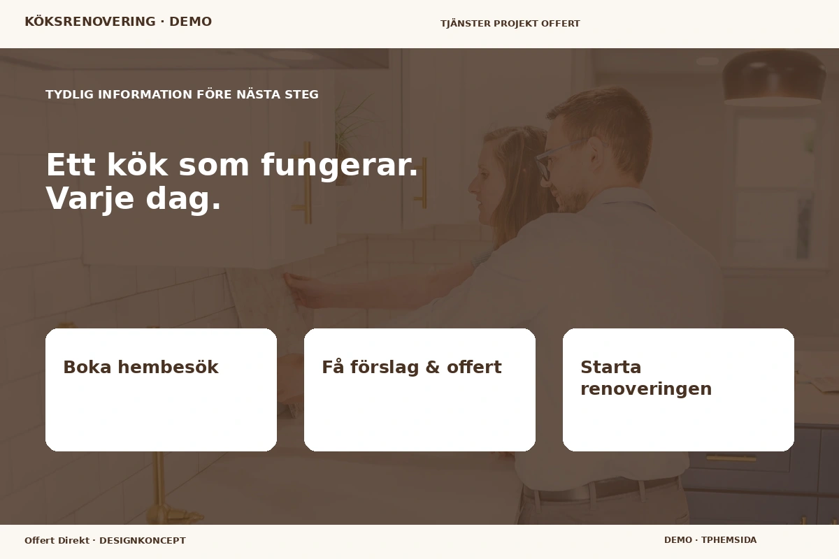 Offert Direkt – Inför ditt val för köksrenovering