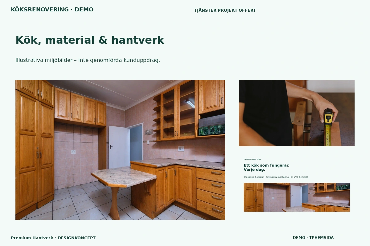 Premium Hantverk – Kök, material & hantverk för köksrenovering