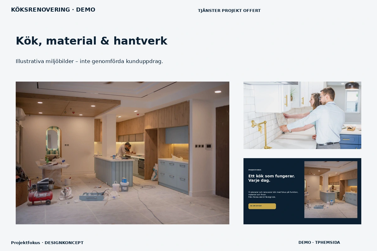 Projektfokus – Kök, material & hantverk för köksrenovering