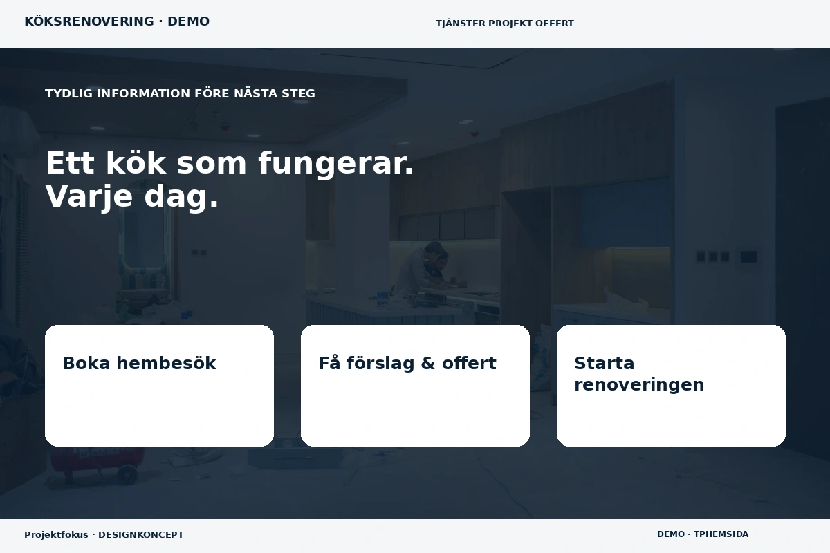 Projektfokus – Inför ditt val för köksrenovering