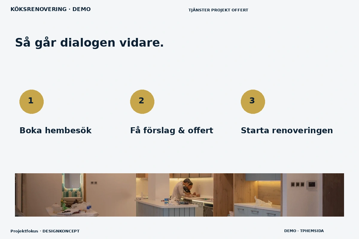 Projektfokus – Så fungerar dialogen för köksrenovering