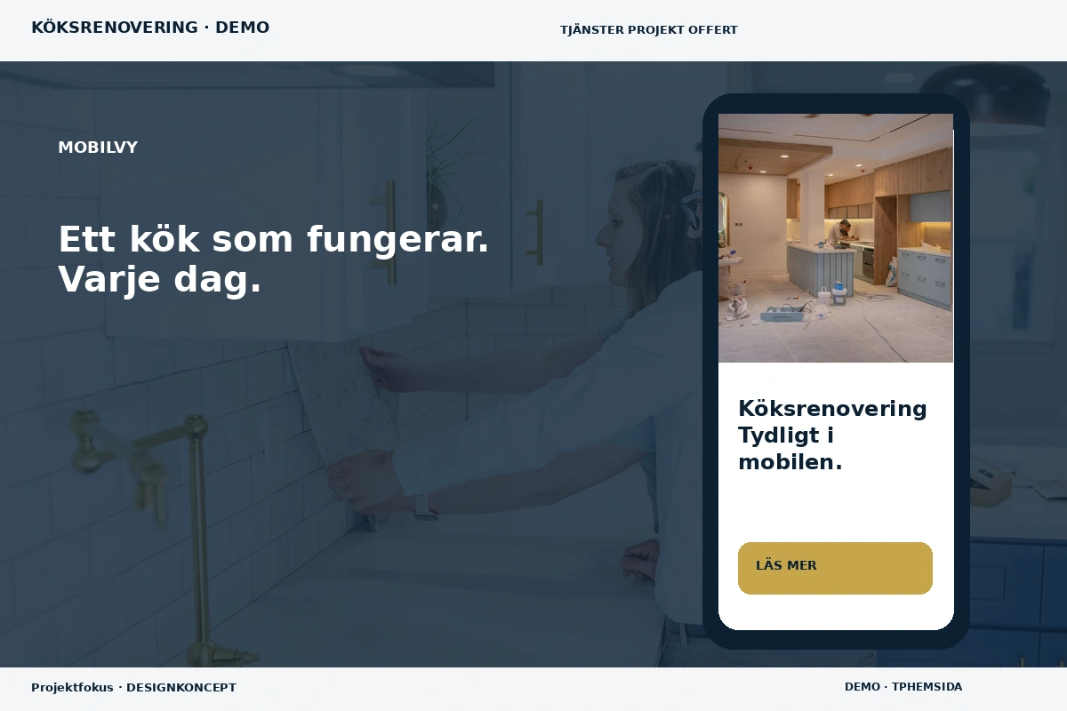 Projektfokus – Mobilvy för köksrenovering