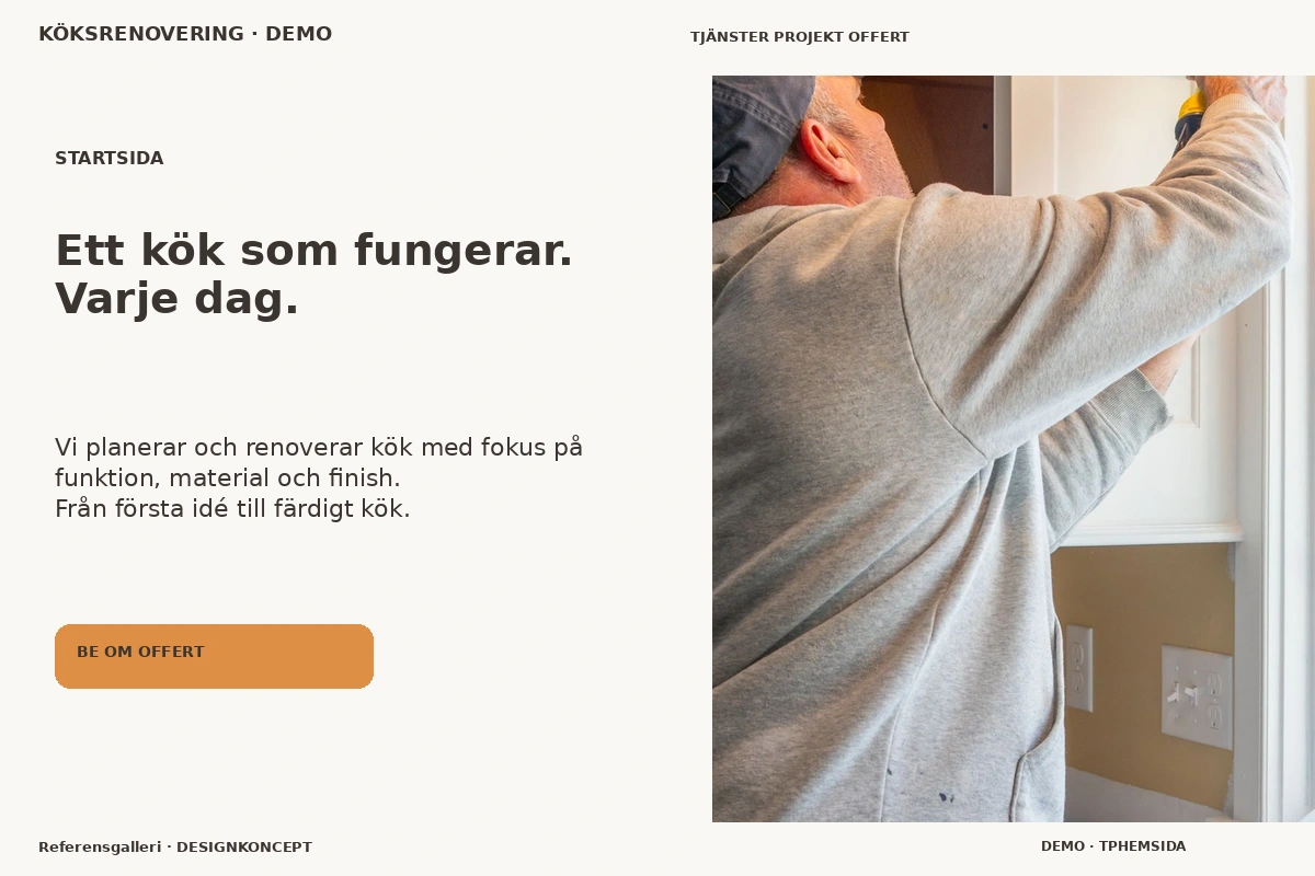 Referensgalleri – Startsida för köksrenovering
