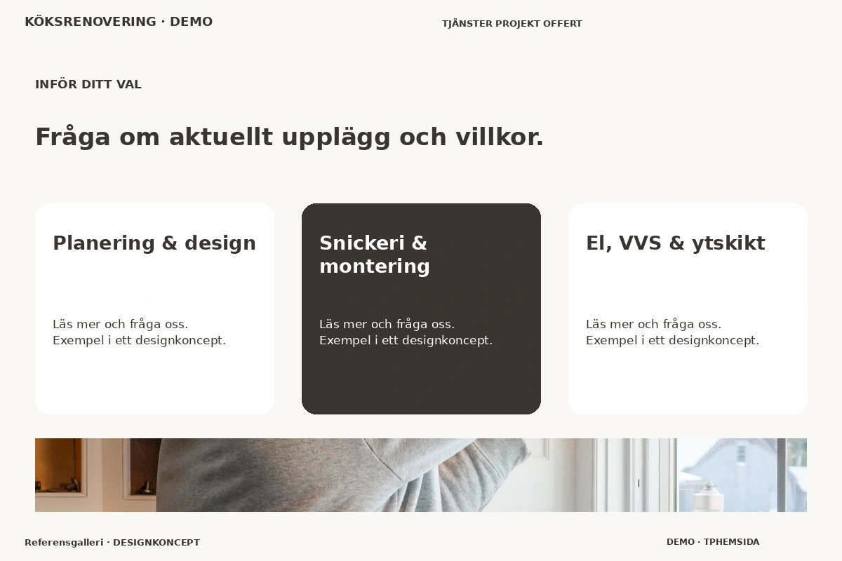 Referensgalleri – Alternativ & villkor för köksrenovering