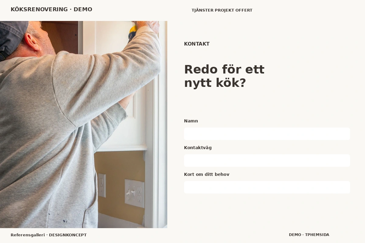 Referensgalleri – Kontakt för köksrenovering