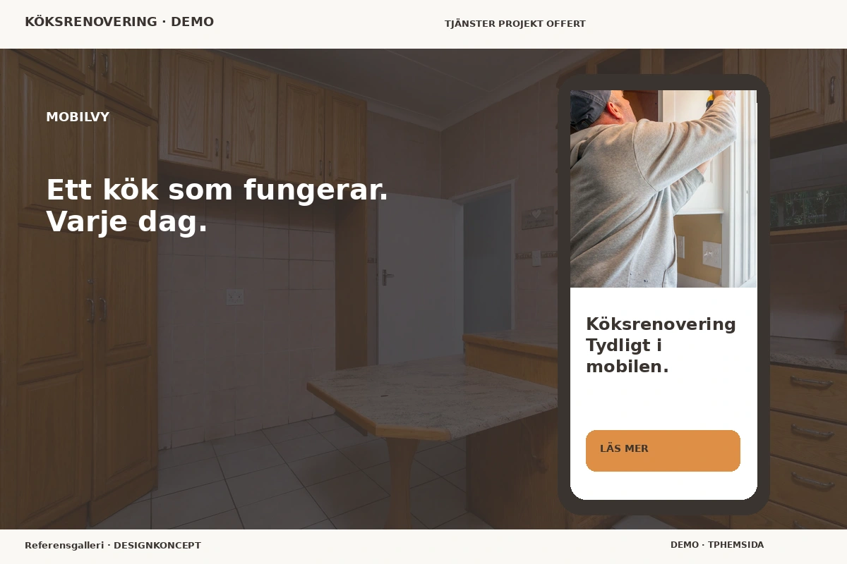 Referensgalleri – Mobilvy för köksrenovering