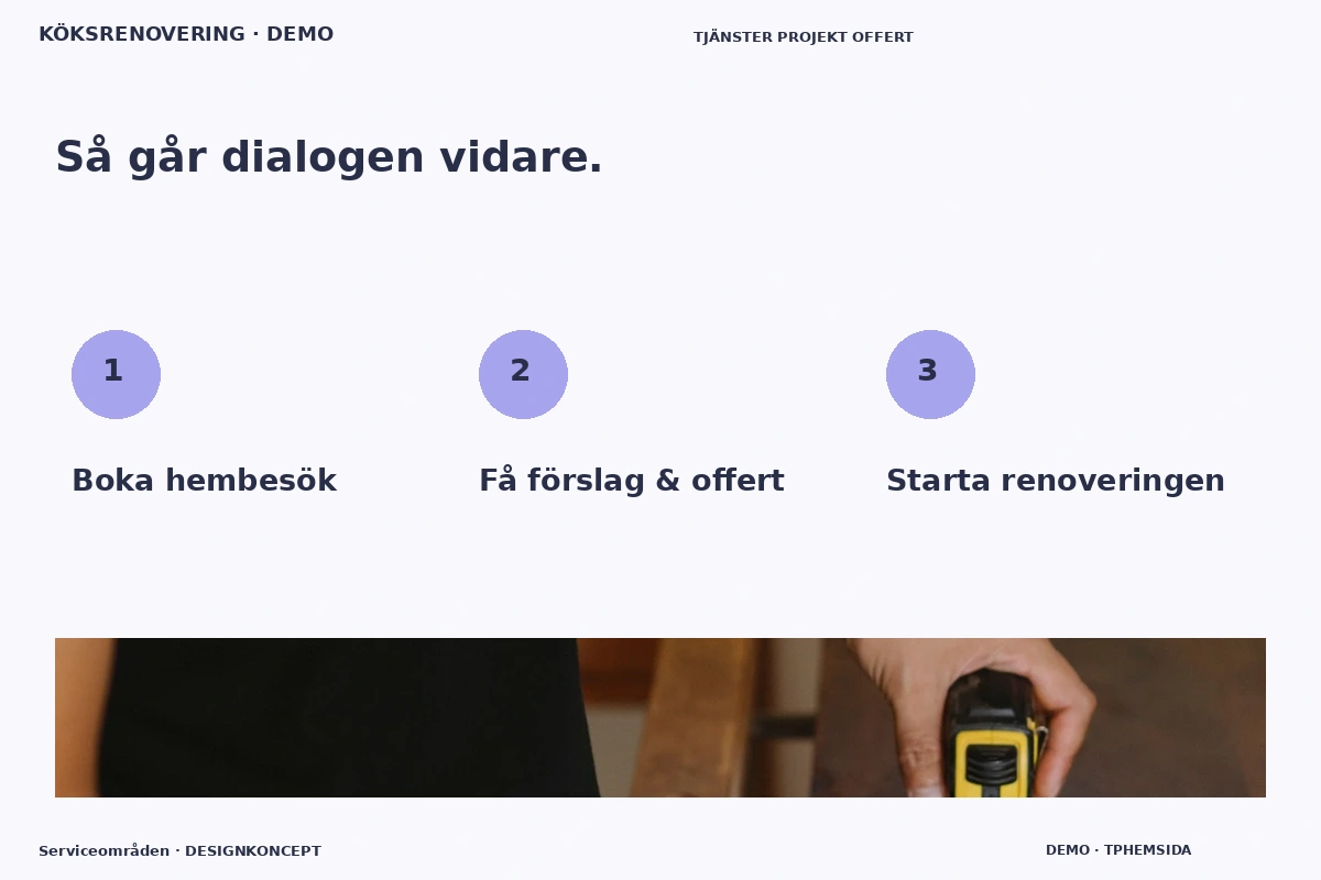 Serviceområden – Så fungerar dialogen för köksrenovering