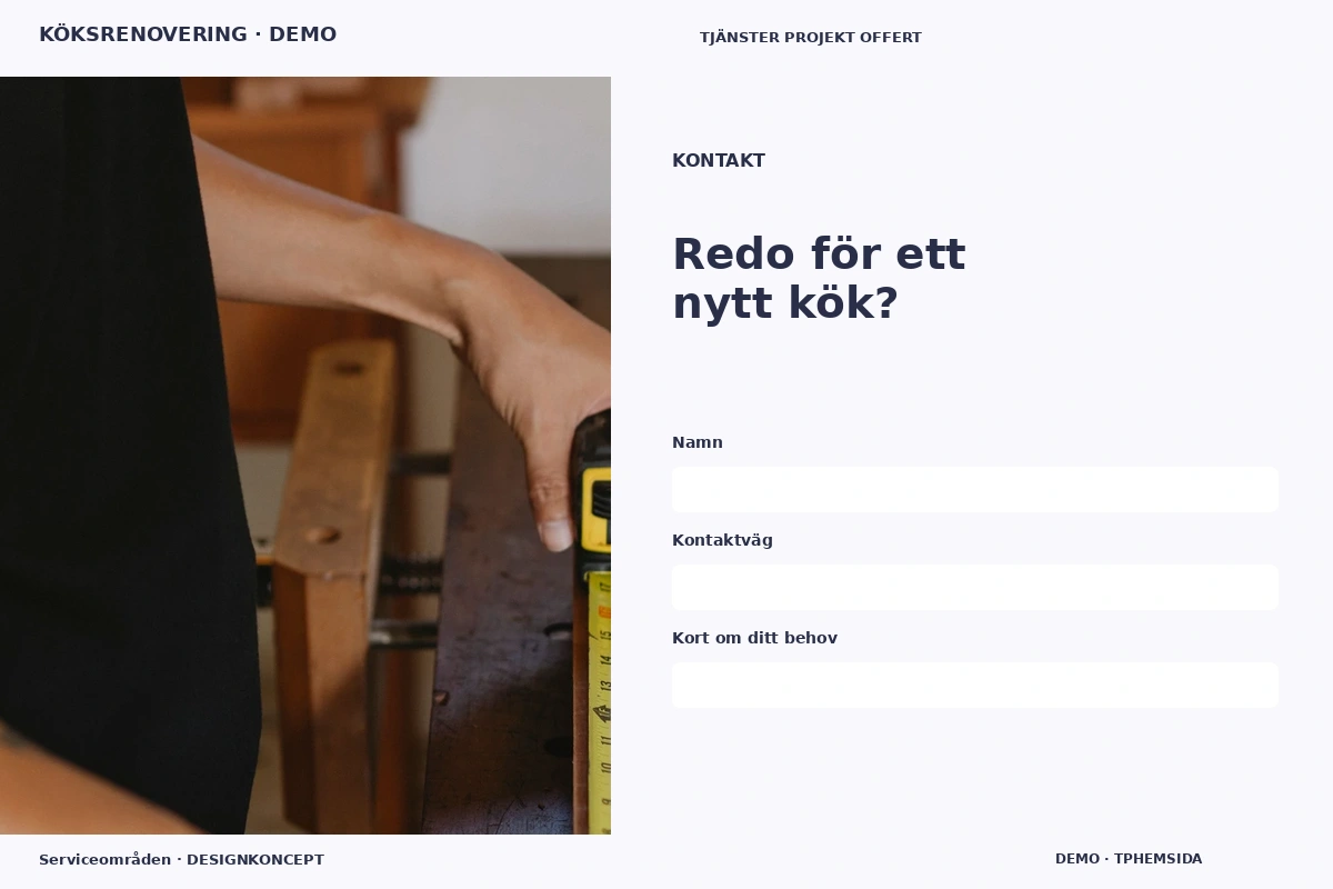 Serviceområden – Kontakt för köksrenovering