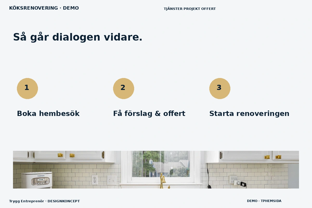 Trygg Entreprenör – Så fungerar dialogen för köksrenovering