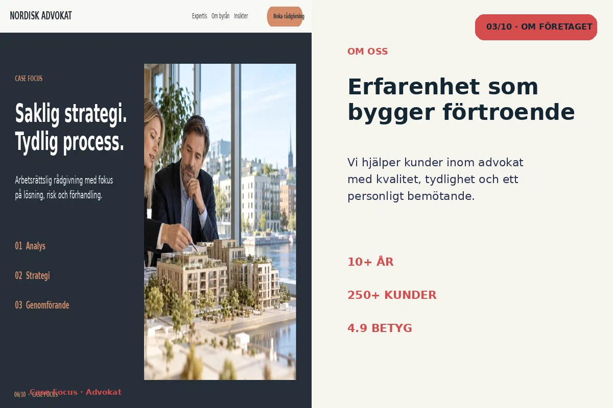 Case Focus – Om företaget för advokat