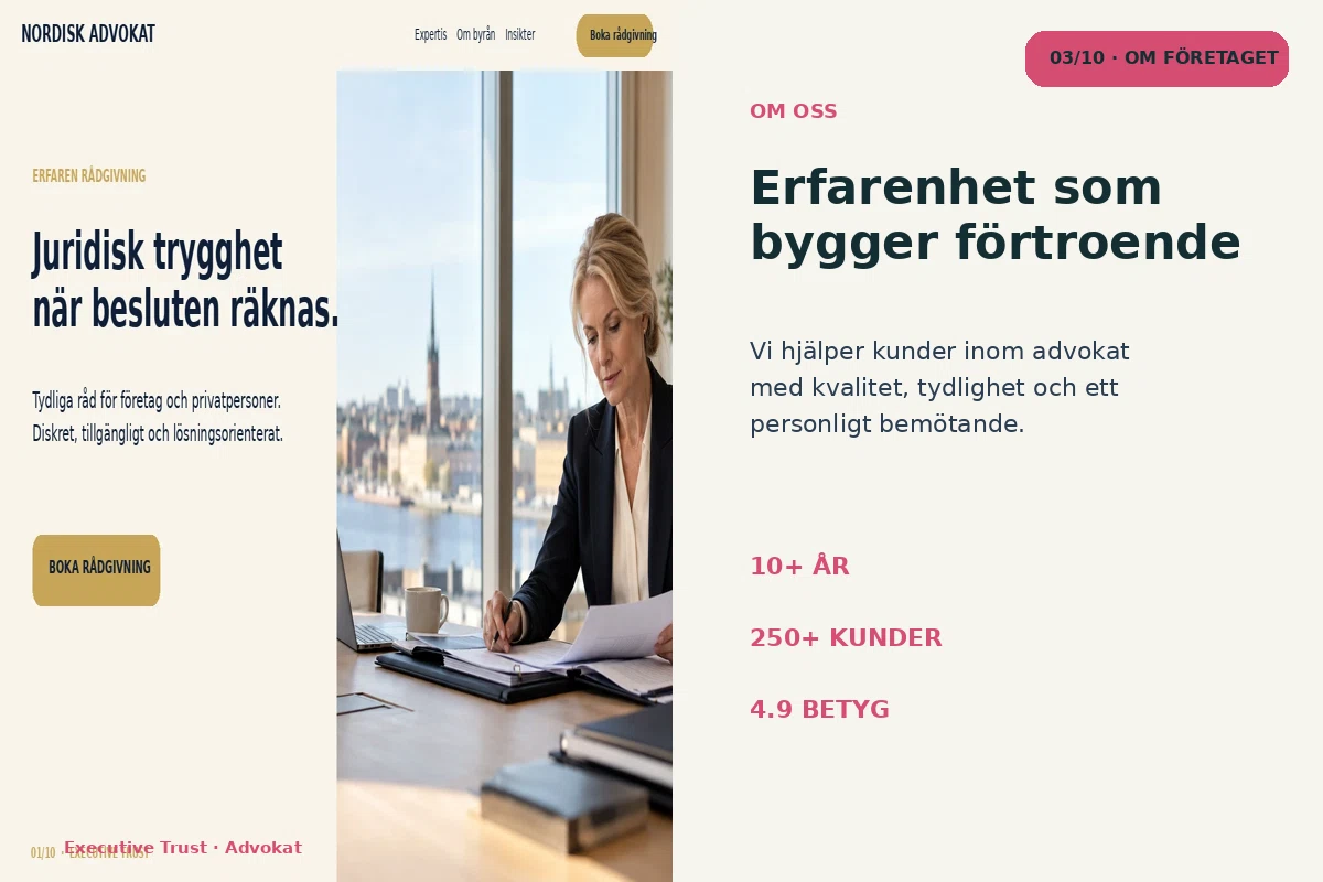 Executive Trust – Om företaget för advokat