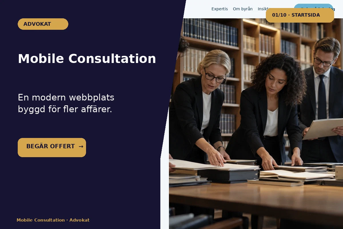 Mobile Consultation – designförslag för advokat