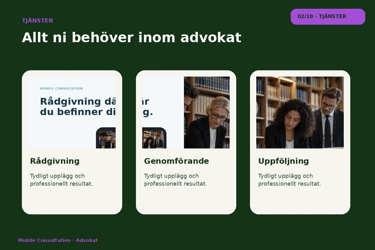 Mobile Consultation – Tjänster för advokat