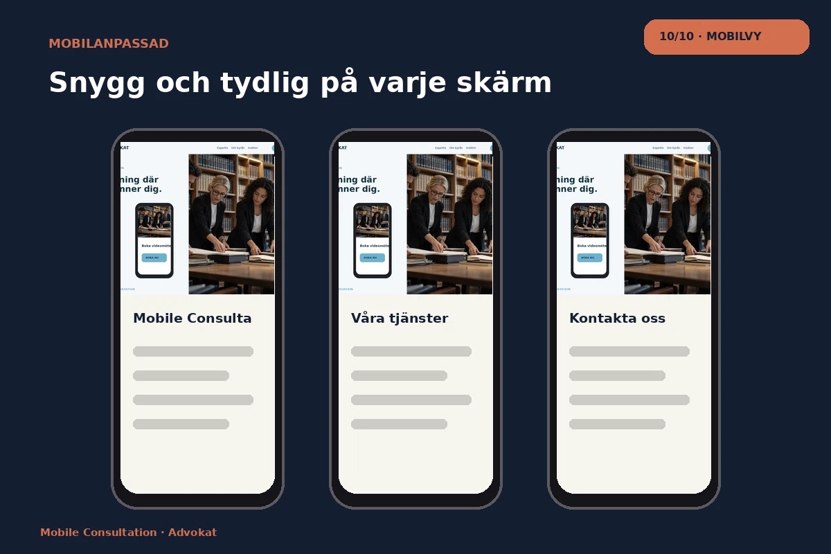 Mobile Consultation – Mobilvy för advokat