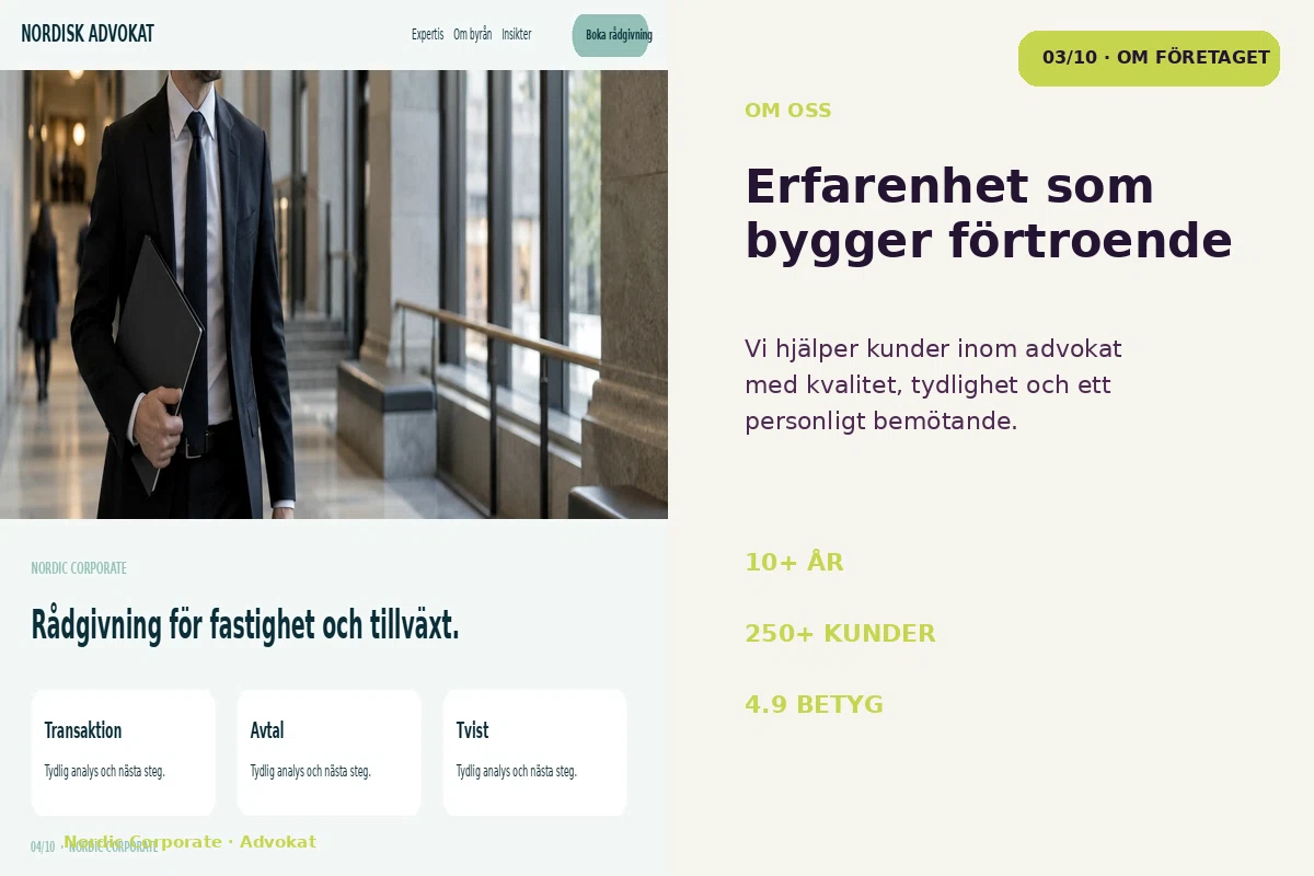 Nordic Corporate – Om företaget för advokat
