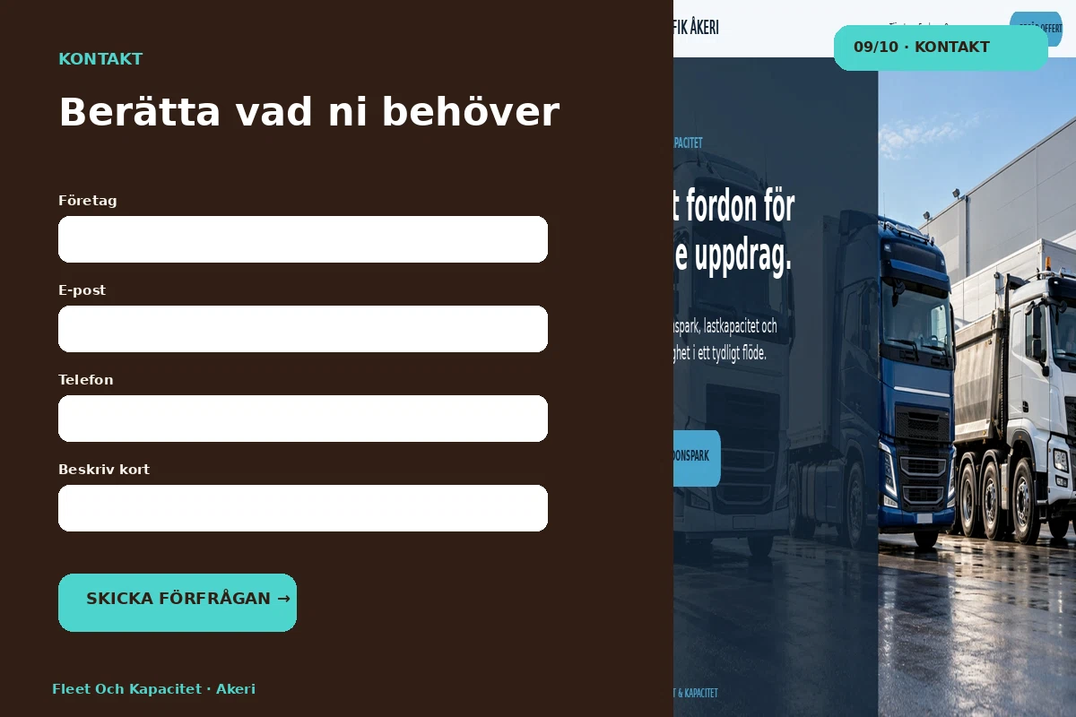 Fleet & Kapacitet – Kontakt för akeri