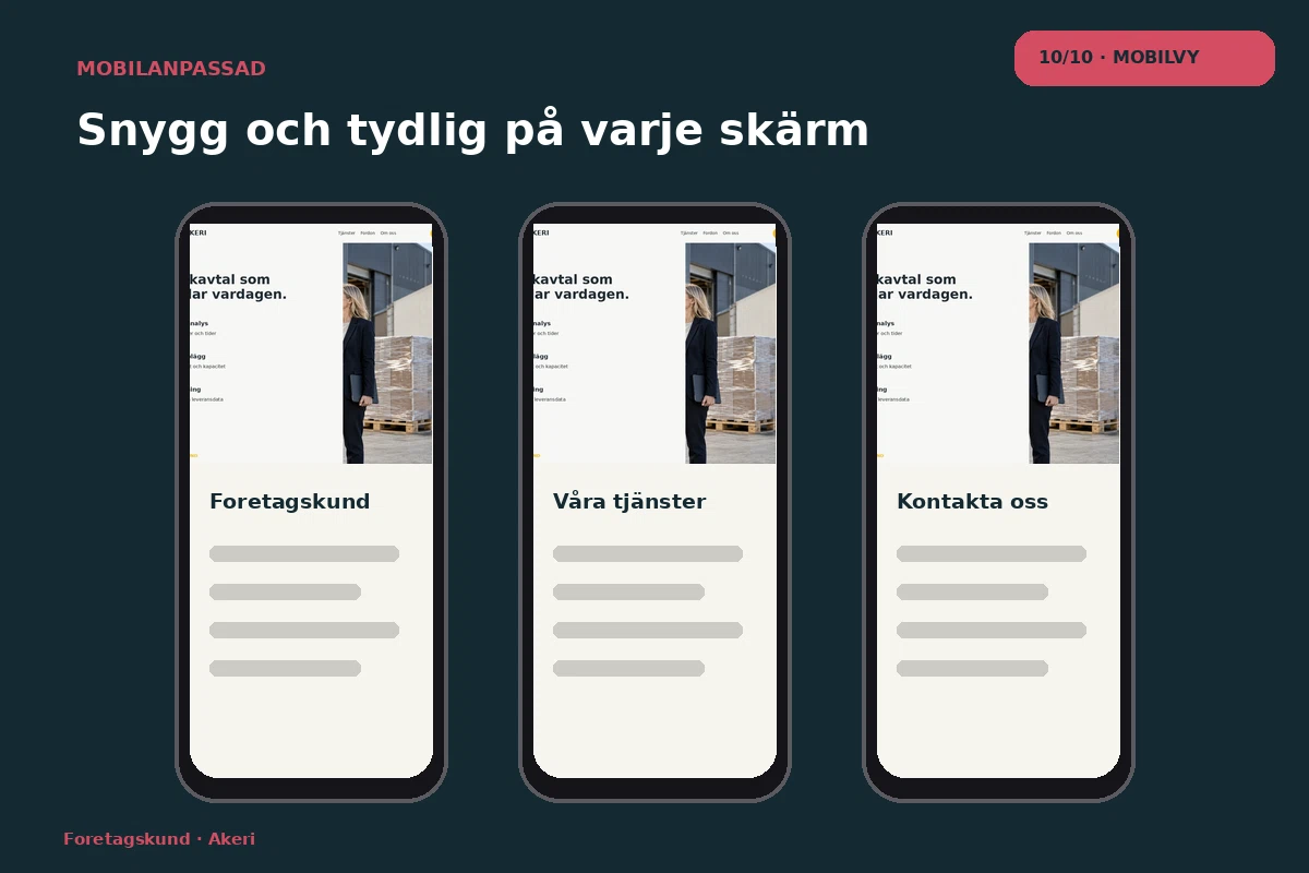 Företagskund – Mobilvy för akeri