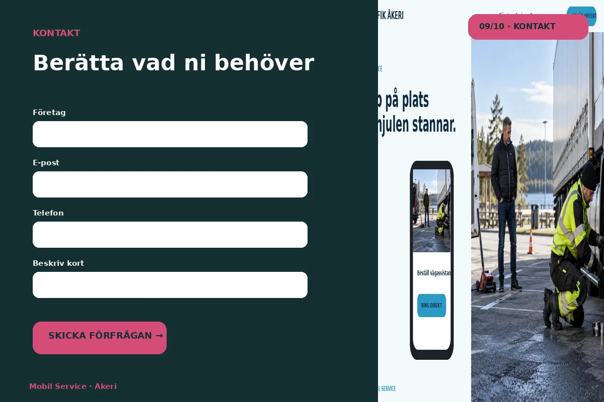 Mobil Service – Kontakt för akeri