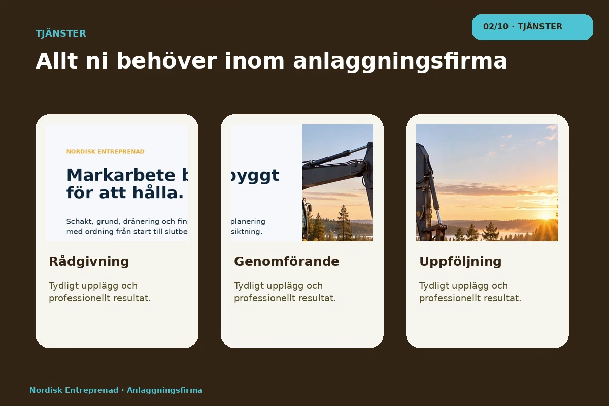 Nordisk Entreprenad – Tjänster för anlaggningsfirma
