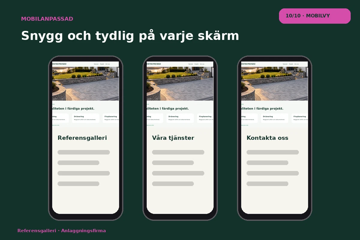 Referensgalleri – Mobilvy för anlaggningsfirma