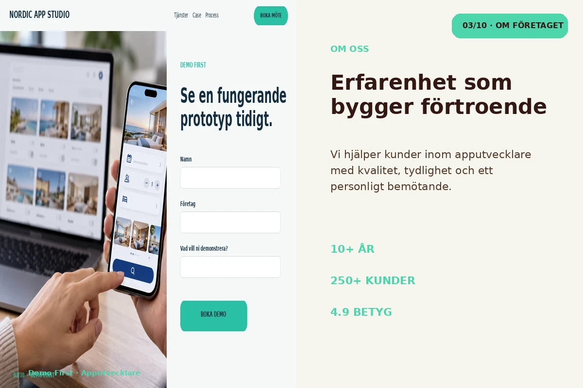 Demo First – Om företaget för apputvecklare