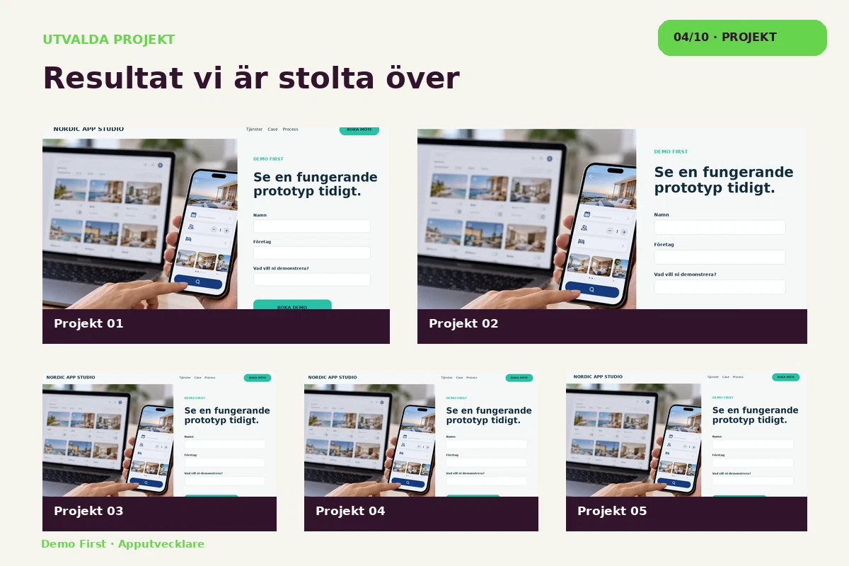 Demo First – Projekt för apputvecklare