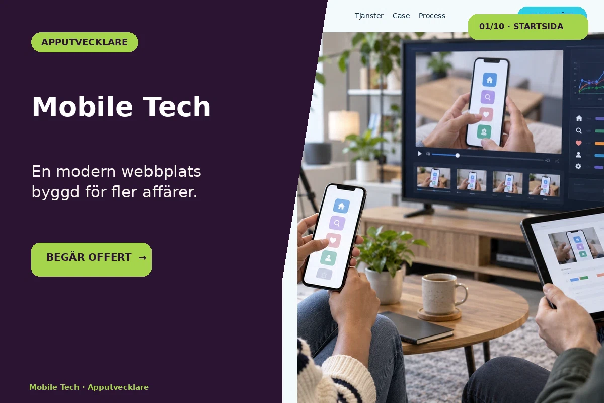 Mobile Tech – designförslag för apputvecklare