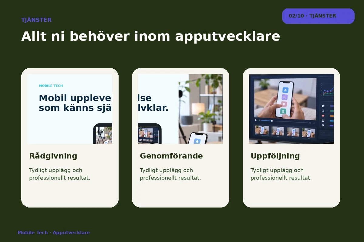 Mobile Tech – Tjänster för apputvecklare