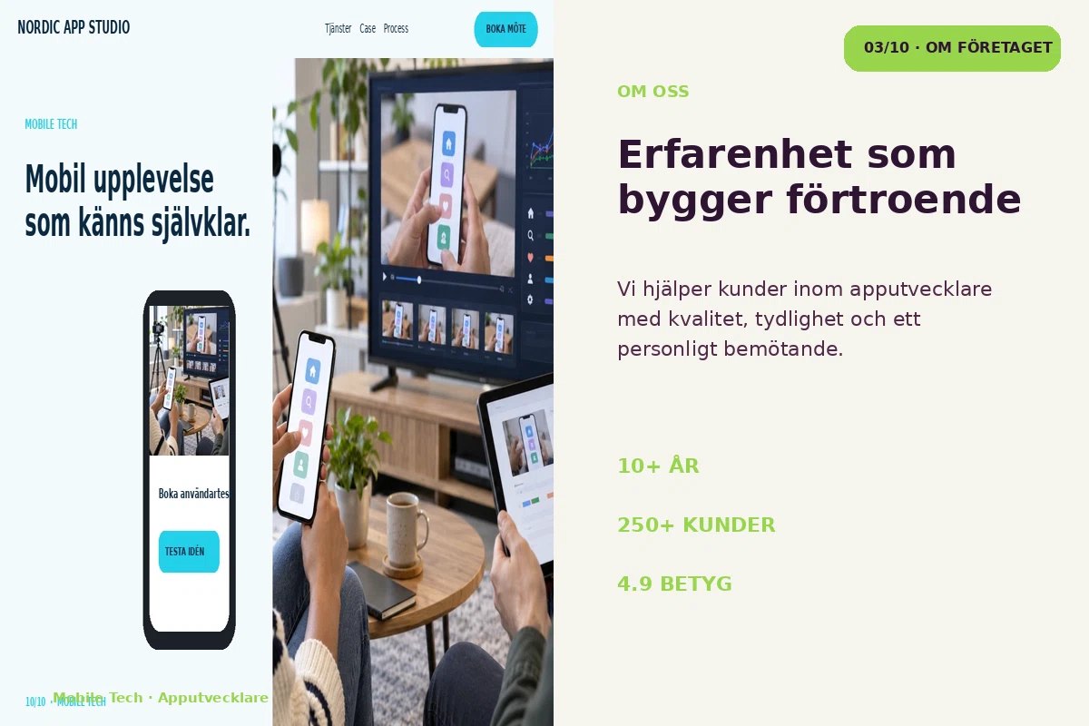 Mobile Tech – Om företaget för apputvecklare