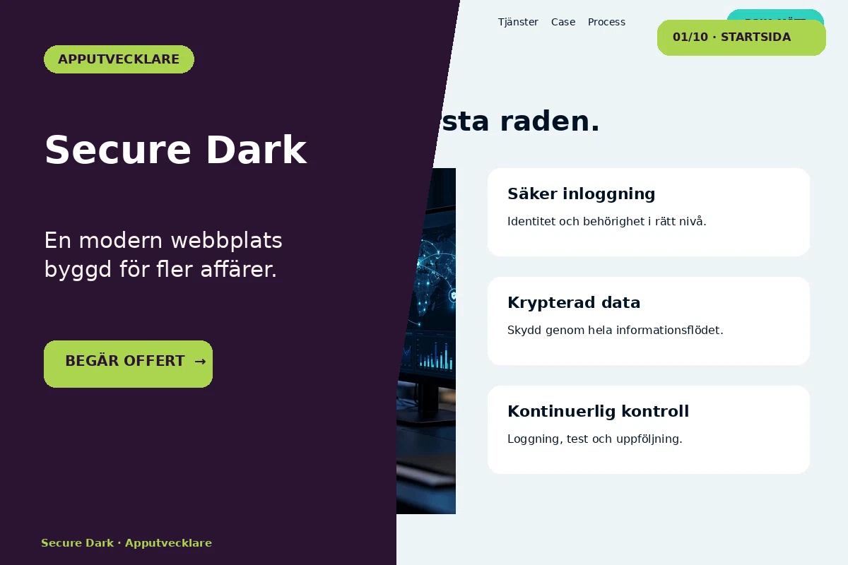 Secure Dark – designförslag för apputvecklare