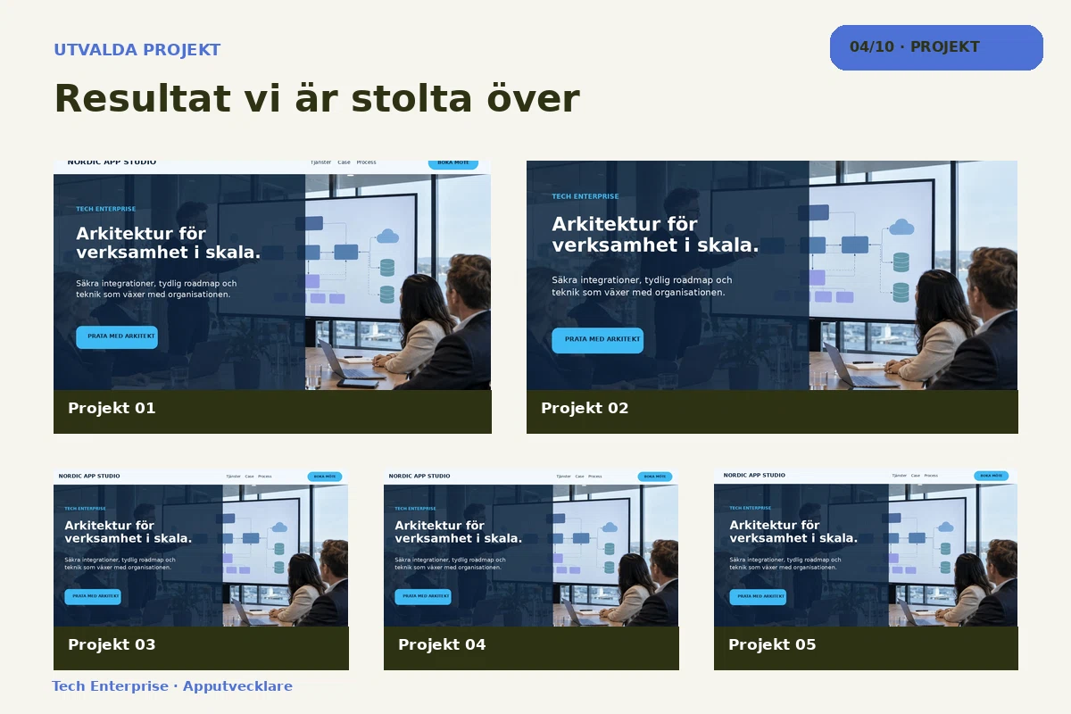 Tech Enterprise – Projekt för apputvecklare