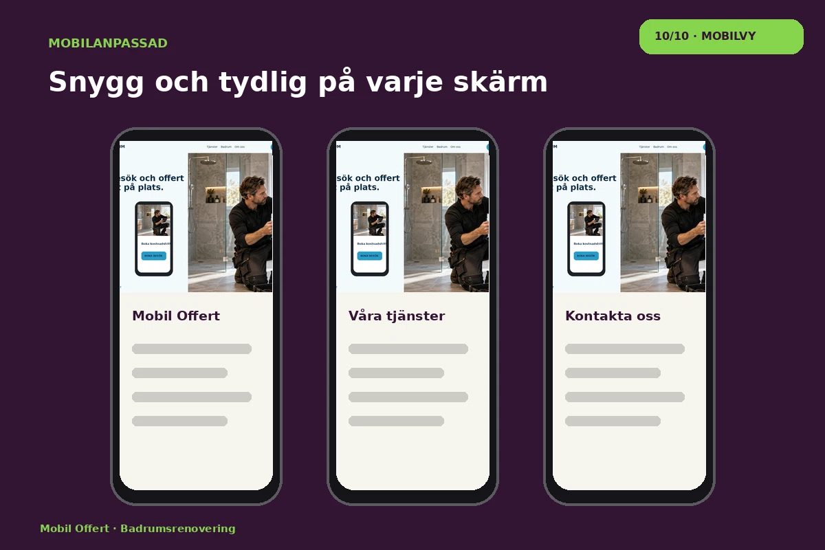 Mobil Offert – Mobilvy för badrumsrenovering