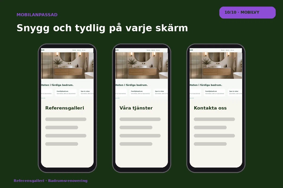 Referensgalleri – Mobilvy för badrumsrenovering